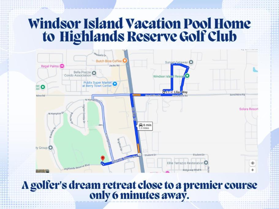 Windsor Island Vacation Pool Home Davenport Eksteriør billede